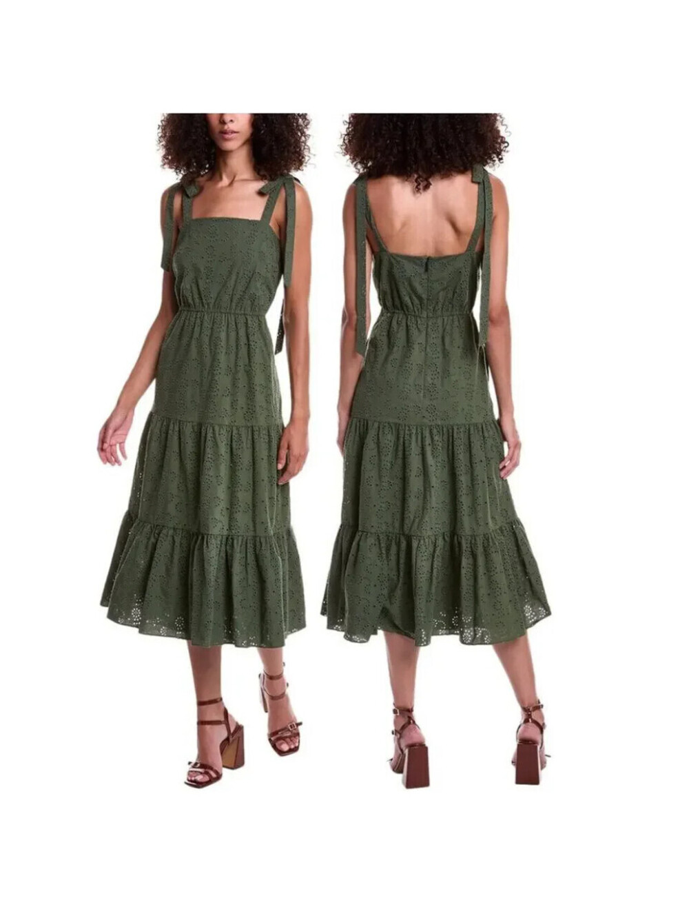 Jason Wu Eyelet Dress in 'Guac', $695, NWT, Size US 10-2678